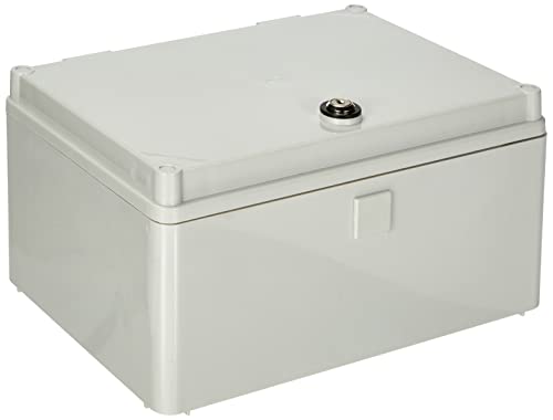 ELEKTRO-PLAST Armario de distribución UNI-mini con cerradura 300 x 200 x 160 mm, caja de distribución industrial 43.01 IP65 5900, color blanco