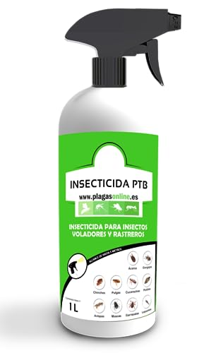 Insecticida Control de Insectos 1L | Eficaz y Duradero, contra Chinches, Pulgas, Cucarachas, Hormigas, Ácaros, Gorgojos, Polillas, Moscas...