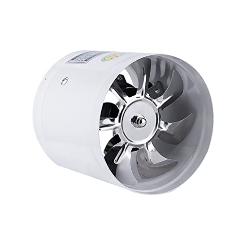 Ventilador Tubo de Ventilación 150 mm, Extractor de Aire Cocina 6 pulgadas, 500 m3/h Ventilador de baño, Ventilador de Metal Industrial