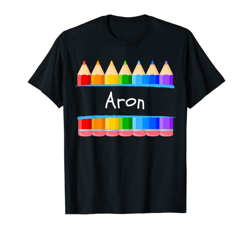 Etiqueta de jardín de infantes Aron para niños Camiseta