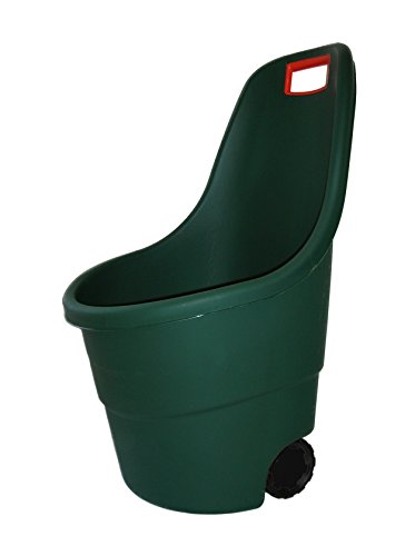 Keter - Carro de jardín Easy Go 2, Capacidad 55 litros, Color Verde