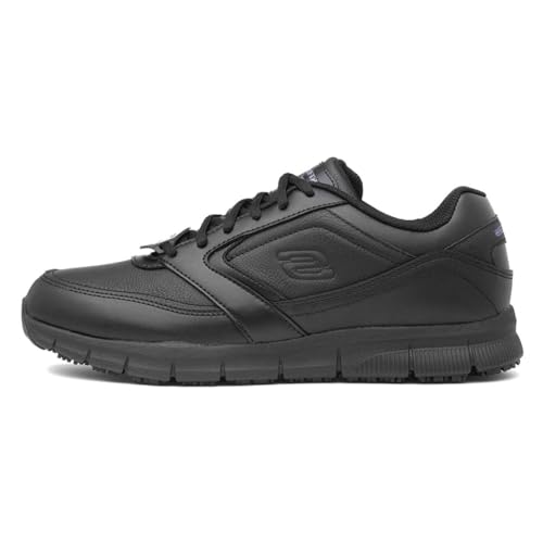 Skechers NAMPA, Sneakers para Hombre, Black Synthetic/Pu, 40 EU