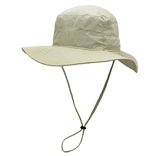 YR.Lover Sombrero para el sol para mujer y hombre, ala ancha, protección UV, sombrero de pesca, malla, sombrero de playa, sombrero de protección solar plegable para jardinería, viajes, senderismo,