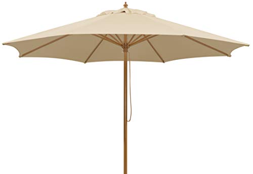 Parasol Schneider Malaga, Natural, Aprox. 300 cm Ø, 8 Piezas, Redondo