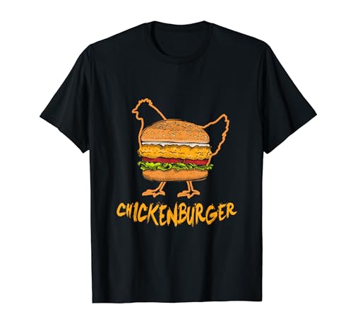 ChickenBurger I Comida Rápida Grill BBQ Eat Griller Burger Camiseta