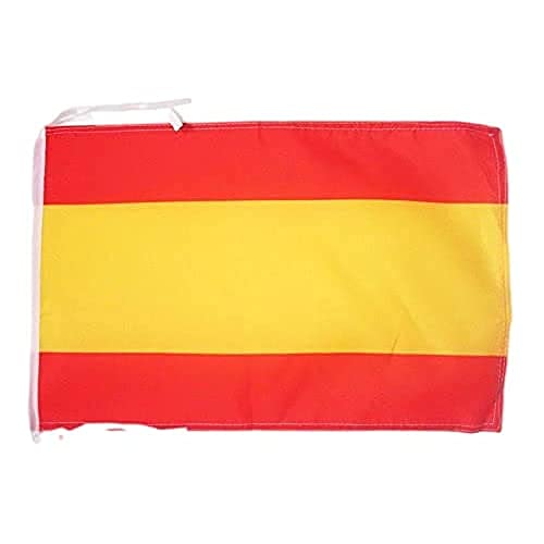 AZ FLAG Bandera de ESPAÑA SIN Armas 45x30cm - BANDERINA ESPAÑOLA SIN Escudo 30 x 45 cm cordeles