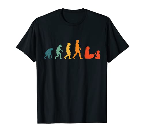 Maestra de kindergarten Evolución Retro Educador Evolution Camiseta