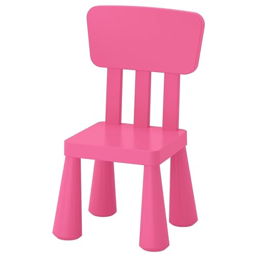 Ikea Mammut - Silla infantil para interiores y exteriores, color rosa