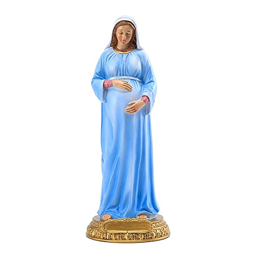 arbitra Embarazada Virgen María Escultura, Católica Religiosa Resina Artesanía, Virgen María, Embarazo Recuerdo, Estatuas para Jardín, Hogar