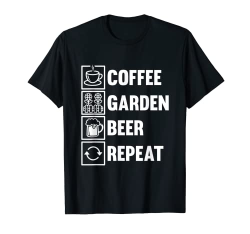 Jardinero Café Jardín Plantas Árbol - Flor Jardinería Camiseta