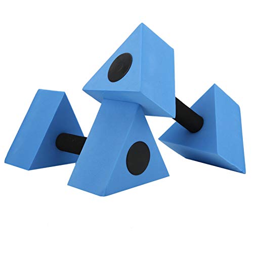Shipenophy Mancuerna Triangular de jardín para Padres e Hijos 2PCS Resistente al Agua Equipo de Gimnasia de natación para niños(Blue)