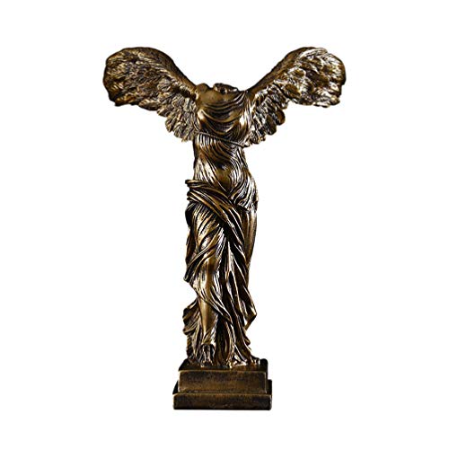 GARNECK de Samotracia Escultura Victoria Alada Diosa Estatua Antigua Estatua Griega Escritorio Ornamento para La Oficina en Casa Jardín Decoración Tamaño 1