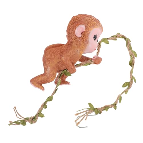 Toddmomy Decoración monito de Resina decoración Jardin jardim decoração Estatua del Mono de jardín Adorno de Mono Linda Figura de Mono Figura del Mono del Patio Modelado