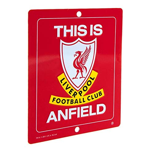 Liverpool FC Liverpool Square 3D Logo Window Sign Adornos, Multicolor, Único