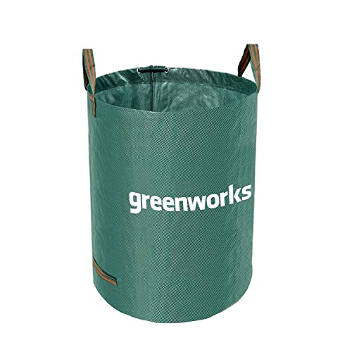 Greenworks Bolsa de residuos de jardín 120l (Bolsa de basura plegable para residuos de jardín, hojas y restos del corta césped con capacidad de 120 litros)