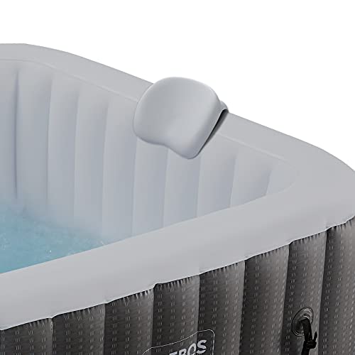 Arebos 1x Almohada Cervical/reposacabezas para bañeras de hidromasaje | Blanco | Espuma de PU Resistente al Agua | Resistente a los Productos químicos y a los olores