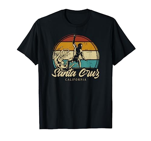 Souvenir retro vintage de la ciudad de Santa Cruz, California Camiseta