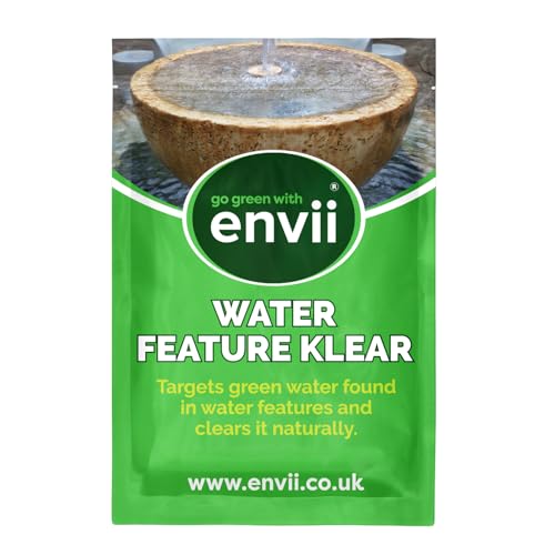 envii Water Feature Klear – Tratamiento Fuente de Agua Jardin, Quita Verde & Limpia Trabaja con temperaturas de 4°C – 12 Meses