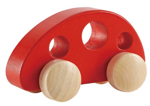 Hape E0052 Mini Van - Mini Van - Wooden Push and Pull Along Toy - Suitable for 10 months and up