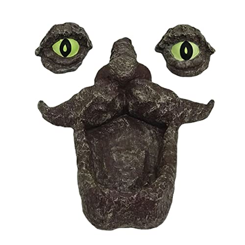 WEIZIWF Tree Face Bird Feeder, Tree Hugger Statues, Hand-Painted Outdoor Old Man Wild Bird Feeder Whimsical Tree Sculpture with Glow in The Dark Eyes for Garden Decor and Yard Art