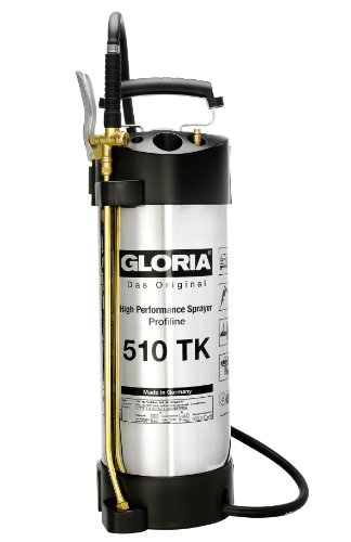 GLORIA TK Profiline 000512.2700 - Pulverizador de alto rendimiento, acero inoxidable, nebulizador profesional a presión de 10 l, 6 bar, resistente al aceite, con conexión al compresor