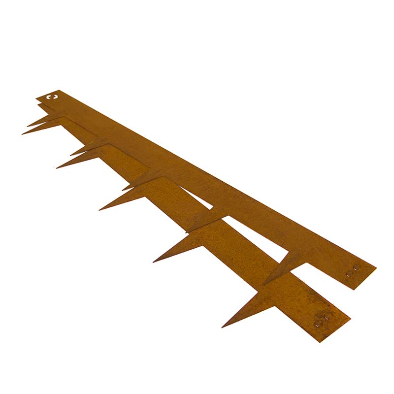 Bordura metálica Multi-Edge Acero Corten - Bordes/separadores para el jardín de Acero corten, 100 x 17,5 cm. A Partir de 5 Unidades. (5 Unidades)