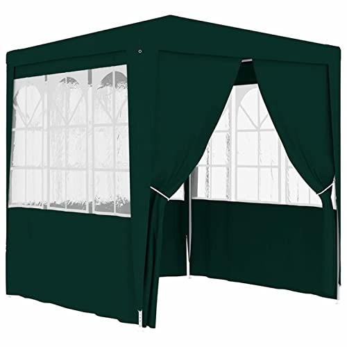 Festnjght 2x2 m Carpas Plegables Impermeables con 4 Paredes Carpa Protección UV Pergola Plegable Cenador Camping Cenadores para Jardin,Terraza,Exterior, Verde