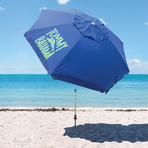 Tommy Bahama - Sombrilla de playa, color azul