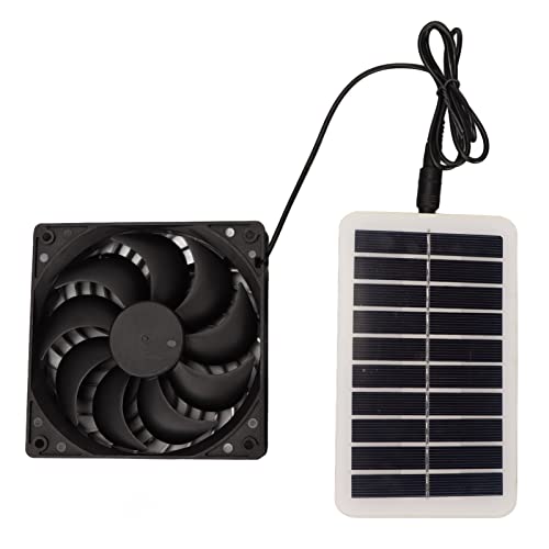 Extractor de Panel de Energía Solar, Ventilador de Panel Solar 15W para Invernadero para Casas de Mascotas