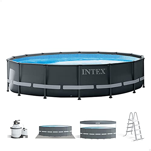 Intex 26326NP - Piscina elevada redonda INTEX Ultra XTR Frame 488x122 cm con depuradora, Multicolor