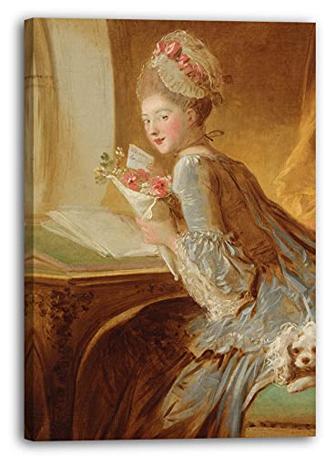 Printed Paintings Impresión sobre lienzo Jean Honoré Fragonard - La carta de amor
