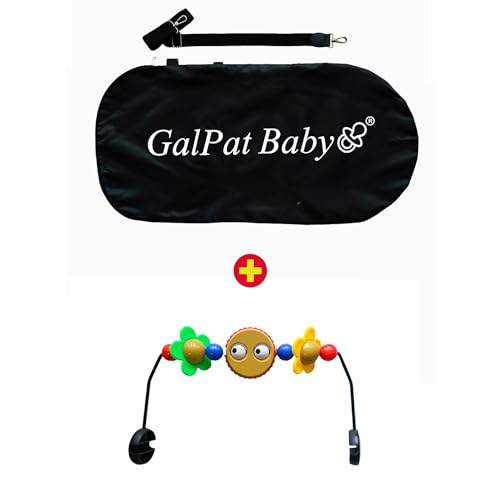 GalPat Baby Bolsa de Transporte Compatible con Hamaca Babybjorn y GalPat Baby + Juguete para Hamaca - Arco de Juguete con Juegos para Hamaca
