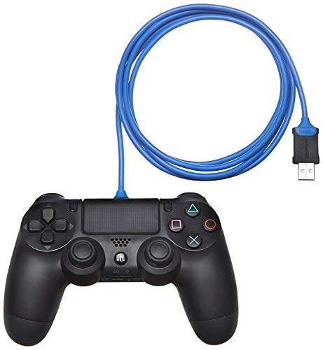 Amazon Basics - USB-A a micro USB Cable de carga para mando de PlayStation 4, 1.82 m, Azul
