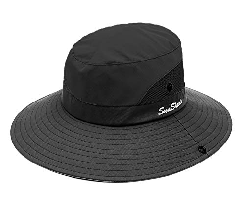 HAPPYPOP Sombrero para Mujer con protección UV, Plegable, para Senderismo, jardín, Boonie