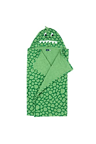 Chicco Albornoce de espunja con capucha con diseño dragòn, Albornoce Niños, Verde, Talla unica