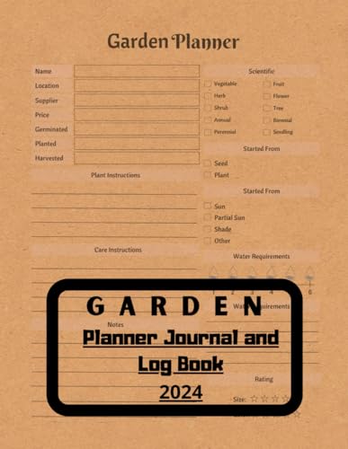 Garden Planner Journal and Log Book 2024: For ensuring good harvests and a history of cultivation.