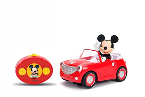Jada Toys - Vehículo Radiocontrol de Mickey Roadster Race, Incluye Mando y Figura, para Niños a Partir de 3 Años - 19 cm (253074000ONL)