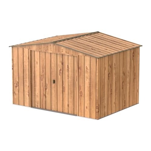Duramax - caseta cobertizo jardín - TOP HERCULES 10x8 - Metal - color imitación madera