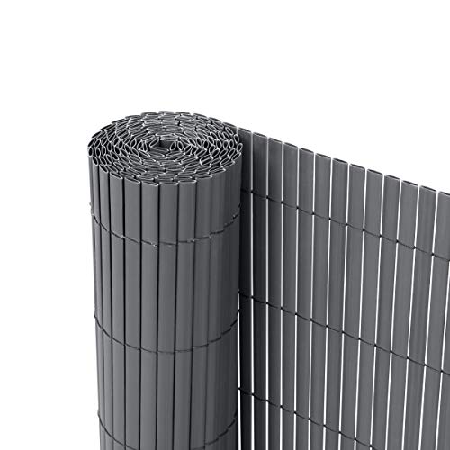 Ribelli® Estera de PVC de protección Visual para balcón, protección contra el Viento (100 x 400 cm, Antracita)
