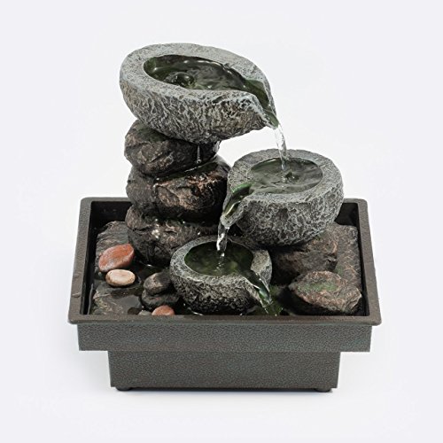 Pajoma 18430 Floating Stones - Fuente de interior, poliresina, 25 cm