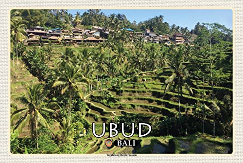 Ontrada Cartel de chapa de 20 x 30 cm, diseño de Ubud Bali Tegalalang