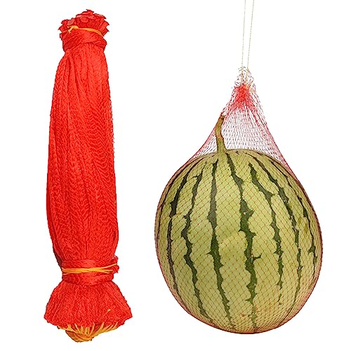 Bohue Hamaca de melón para cuna, red de sandía, soporte de frutas, bolsa de almacenamiento, suministros de jardín, red de nailon para sandía (20)