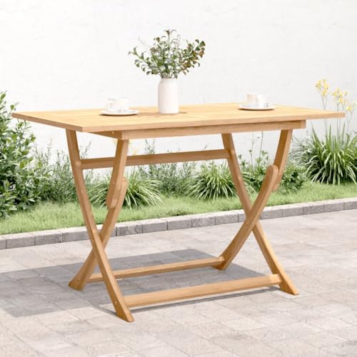 Mesa de jardín plegable 120 x 70 x 75 cm madera maciza de acacia, muebles, muebles de jardín, mesas de jardín-365745