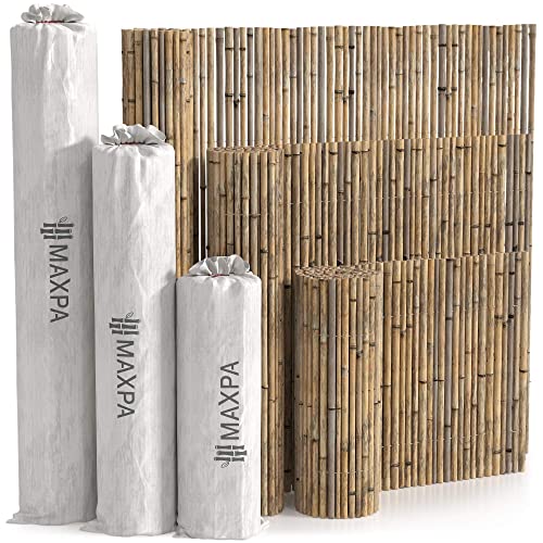 MAXPA Valla Bambú Natural decorativa y ocultación (300 x 150 cm)