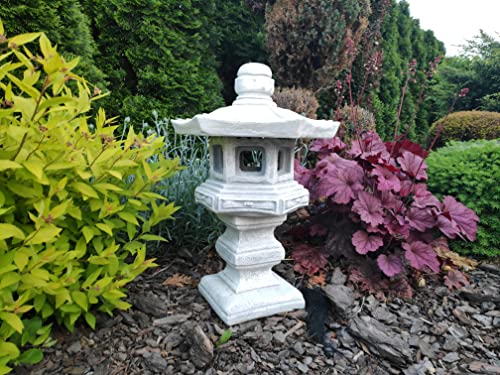 Decoración de Adornos de jardín - Pagoda de Piedra de Estilo japonés/Linterna Dabotap