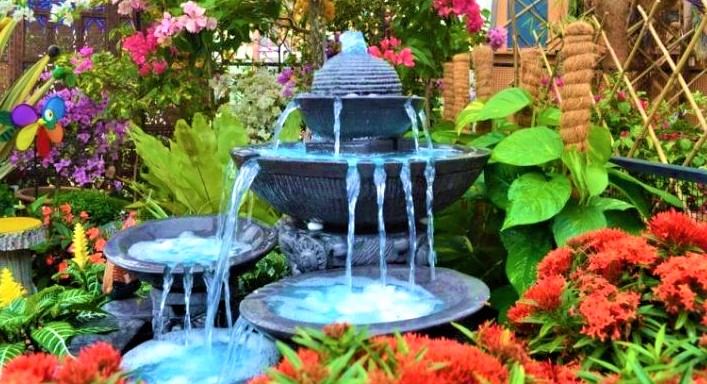fuentes de agua para jardín de segunda mano