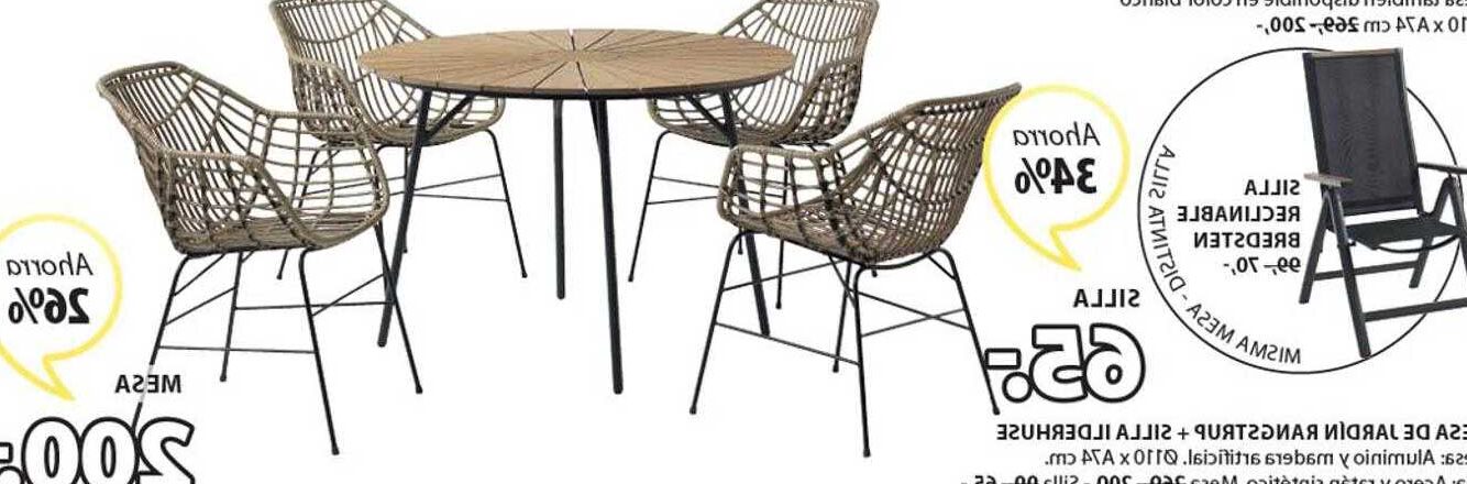 conjunto mesa y sillas de jardin eroski