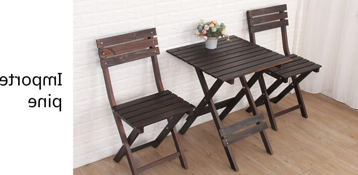 conjunto mesa y sillas plegables para terraza