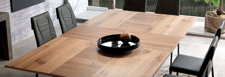 mesa de madera de exterior extensible