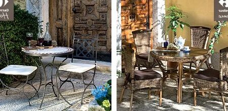 mesa y sillas de jardin forja 1
